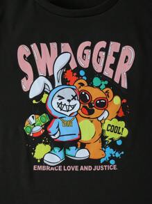 青少年男孩街头服饰可爱搞笑卡通淘气睡衣 - 彩色 - 查看 5