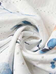 SHEIN VCAY Plus 露肩前抽绳 T 恤 - 白色 - 查看 7