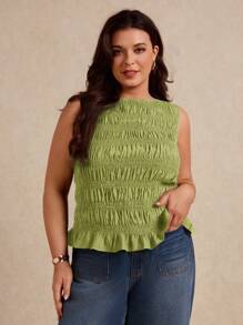 Elaquor 大码夏季休闲纯色吊带背心