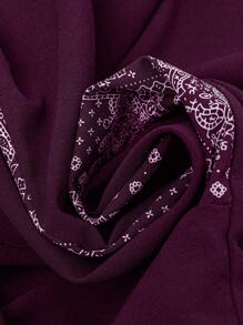 Rusticease Vestido casual de talla grande con estampado de patchwork para vacaciones
