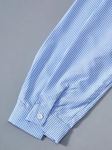 Camicia casual a righe con maniche lunghe per ragazze adolescenti