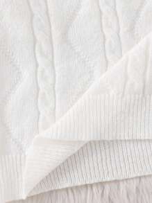 SHEIN Little Byeori Tween Boy Casual Everyday Versatile Comfortable High Neck Long Sleeve Pullover Solid Color Knitted Sweater Boys White Turtleneck Sweater Boys Turtleneck Kids White Sweater Boys Knit Sweater Suitable For Birthday Parties, Evening Parties, Performances, Weddings, Baptisms, Opening Ceremonies Daily Suitable For Daily Use Suitable For School Suitable For Travel Suitable For Sports Suitable For Autumn And Winter Back To School Teens Clothes Fall Sweaters - White - View 7