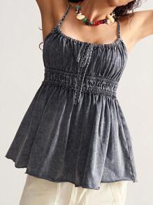 Bohemela ساسبندر كاجوال مغسول من التركيب اللوني المتدرج - الأسود - مشاهدة 1