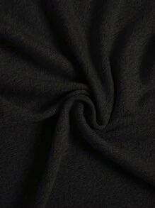 Elaquor Fashionable Casual Metal Shell Button Sleeveless Plus Size Sweater Vests In Fall/Winter - Black - View 7