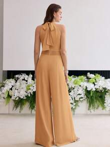 MOTF PREMIUM Mono con bolsillos plisados en diagonal - Naranja - Ver 5