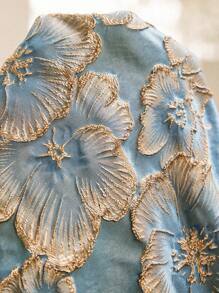 Fleurora Spring And Summer Elegant Modest Party Wedding Cocktail Party Concert/Music Festival Colorful Woven Jacquard Scoop Neck Ball Gown Flared Flounce Sleeve Midi Three Quarter Length Sleeve Plus Size Dresses Classy Outfits Elegant Women Dresses Birthday&Event Dresses Church Dresses Wedding Dresses Holiday Dresses Cruise Women Outfits Classy Outfits For Women Church Outfits Women Festival Outfits For Women Party Dresses For Women Women Summer Dresses Church Dresses For Women Concert Outfit Women Women Summer Clothes Birthday Outfits For Women Wedding Guest Dress Women Summer Dresses For Women