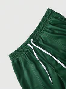 Manfinity Hypemode Conjunto informal de camiseta de manga corta y holgada de caída de hombros para hombre, conjunto de 2 piezas de verano para hombre de pantalones cortos y camiseta casual, conjunto de 2 piezas de pantalones cortos para hombre