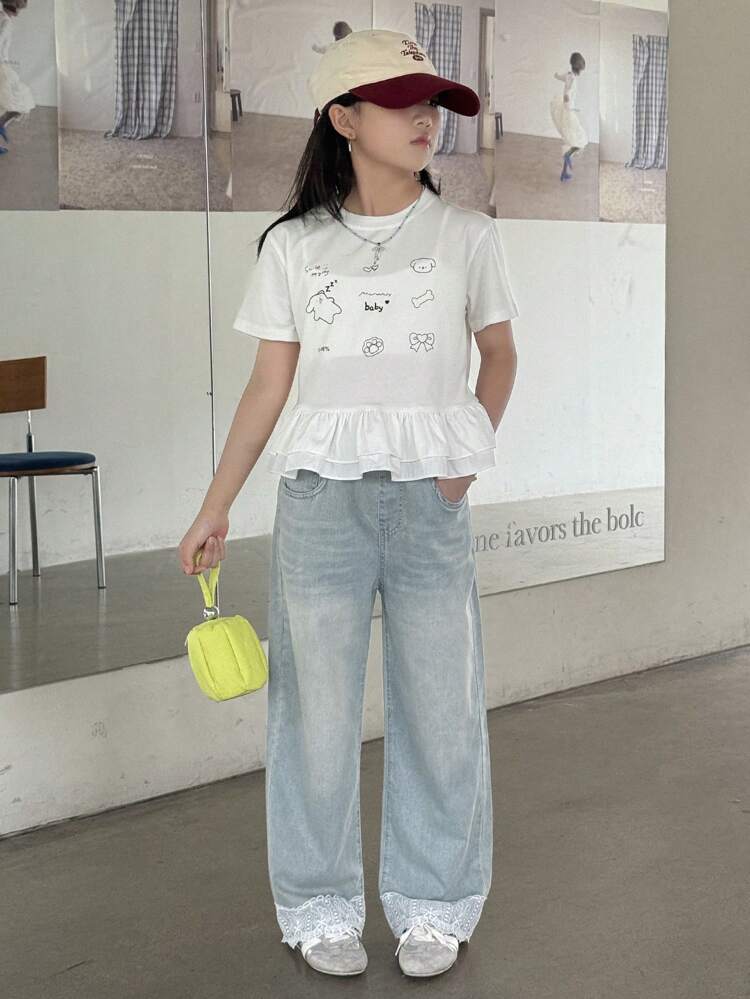 Tween Girls Tween Girl Fall Denim Pants