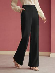 MOTF PREMIUM Calça de Terno Alfaiatada com Vinco Prensado