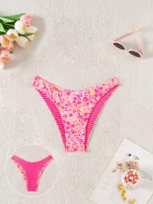 Swim Mod 1pc Women Summer Random Floral Print Holiday Cute Swimwear Bottom - Multicolor - View 1