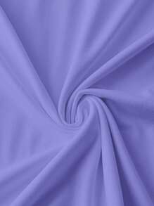 SHEIN EZwear Camiseta casual de mujer de manga corta con cuello redondo y estampado de eslogan