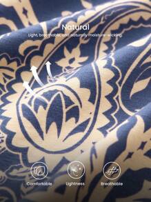 LUVLETTE Soft Cotton Patterned Wide Fit Women Lounge Bottom Airy Pajama Pants Pajama Style Trousers Pants With Pockets