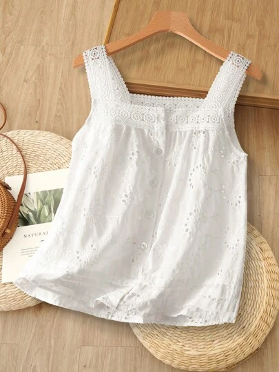 Rusticease Women's Fashion Camisole Tank Top, Suitable For Summer European Summer Linen Streetwear Women