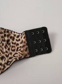 SHEIN 2pcs/Set Women Simple Printed Wireless Gather Push Up Convertible Bra With Hidden Strap & Underwire - Multicolor - View 4