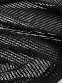 DAZY Drop Shoulder Super Crop Top Without Cami Top Festival Sheer Long Sleeve Women Tops,Fall Women Clothes