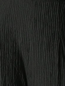 Firerie Women Elegant Casual High Waist Wide Leg Textured Pants, Suitable For Daily Wear,Cargo Pants - Black - View 8