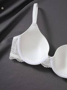 DesireSculpt Bộ áo ngực ren vá 3 món dành cho nữ - Nhiều màu - Xem 4