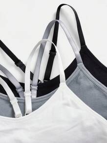 Easithlete 3件套女士无缝运动文胸套装