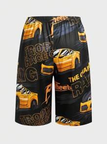 Fun Cartoon Playful Cute Mischievous Men Home Suits Set - Multicolor - View 4