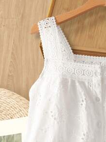 Rusticease 女士度假服刺绣纽扣设计无袖休闲衬衫