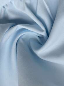 Chiquease Camiseta de tirantes sin mangas de cuello en V profundo de unicolor minimalista para mujer - Azul - Ver 5
