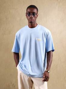 SUMWON Summer Social Club Graphic Print T Shirt Retro Beverage Design Regular Fit Short Sleeve Casual Streetwear Urban Style