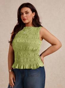 Elaquor 大码夏季休闲纯色吊带背心