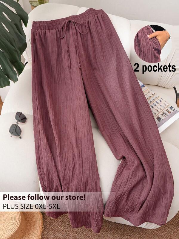 CosyJoli Pantalones anchos de loto rosa y morado de bolsillo, para mujer talla grande, nueva moda primavera verano estilo casual de negocios, playa, vacaciones, estudiantes universidad, Día de San Valentín, crucero, elegantes