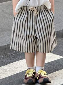 Dazy Kids Toddler Boys' Striped Bermuda Shorts, Autumn