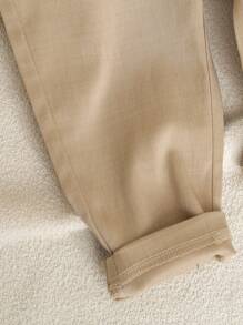 SHEIN 2pcs Toddler Boys' Cute Formal Gentleman Style Outfit Set, Including White Long Sleeve Collar Shirt With Bowknot And Casual Suspender Pants, Fashionable Elegant Handsome, Suitable For Birthday Party, Evening Party, Performance, Wedding, Full Moon, Baptism And Celebration, Spring/Autumn Fall Winter