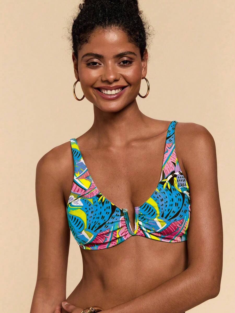 Travachic Women's Floral Print Vacation Swimwear Set - Multicolor - View 1