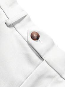 Calvornis Bộ vest nam màu trơn và quần âu - trắng - Xem 6