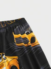 Fun Cartoon Playful Cute Mischievous Men Home Suits Set - Multicolor - View 8