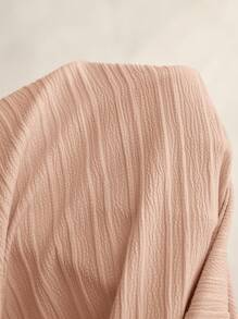 MaterniWear Đầm bầu tay ngắn màu trơn đơn giản - Màu Khaki - Xem 8