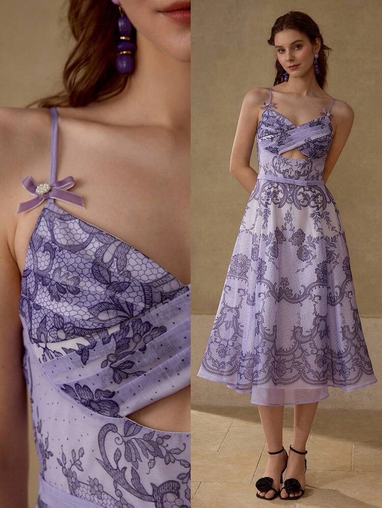 FLORAL PRINT FLOWY DRESS