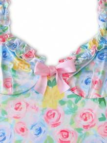 Pijama de vacaciones con estilo lindo y espeluznante Y2K para adolescentes, primavera - Multicolor - Ver 5