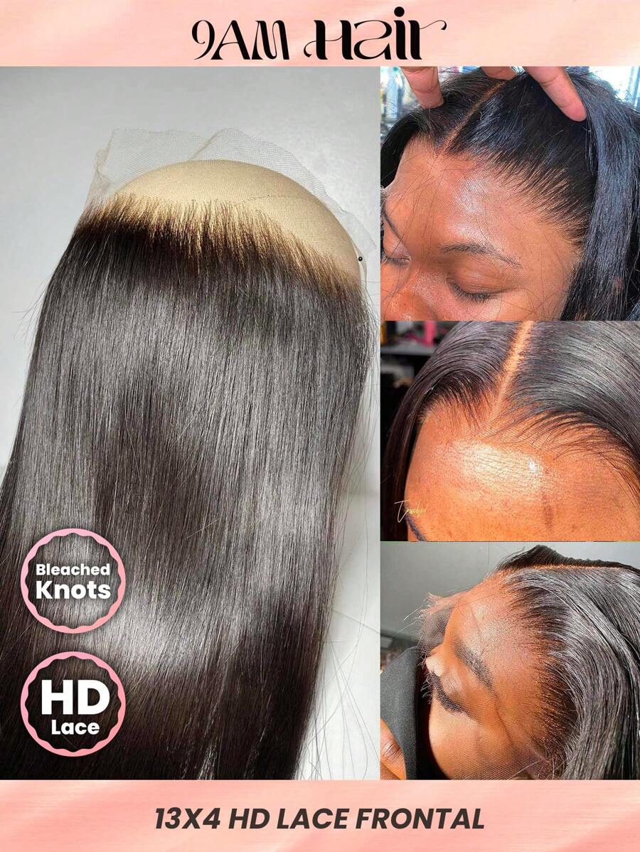 TrueHD HD Lace Frontal Only 13X4 Straight Frontal Human Hair 13x4 Ear To Ear HD Lace Frontal With Pre Plucked Free Part Full Lace Frontal For Women