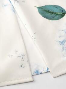 Irokai 女士日式传统花卉印花浴衣，适合夏季节日 - 淺藍色 - 查看 8