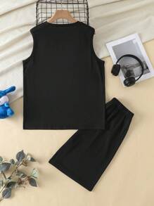 青少年男孩街头服饰可爱搞笑卡通淘气睡衣 - 彩色 - 查看 2