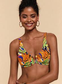 Travachic Women's Summer Holiday Beach Tropical Print Bikini Set - Multicolor - View 7
