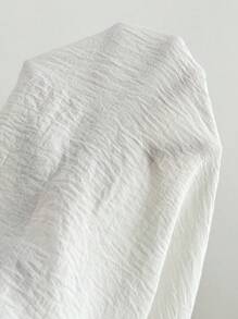 Roylia Women's Casual Solid Color Wide Leg Pants, Versatile - White - View 8