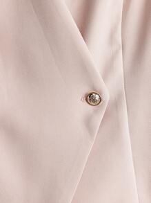 Franclia 优雅通勤网眼裙和背心两件套 - 卡其色 - 查看 5