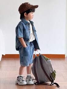 SHEIN 男童牛仔两件套服装