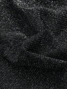 DAZY Semi Sheer Mesh Top Without Bra Going Out Tops Festival - Black - View 3