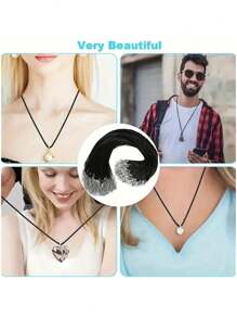 SHEIN 10/20/30/50/100/200 件 PU 皮革时尚项链绳，带龙虾扣，1.5 毫米厚，耐用防水，黑色和多色，男女通用 DIY 珠宝制作用品，适合日常和节日佩戴 - 彩色 - 查看 8