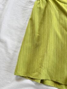 Soleia 女士纯色度假休闲露背吊带连体衣 - 綠色 - 查看 7