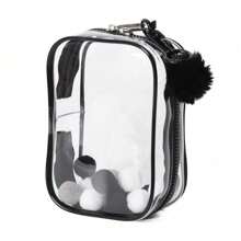 SHEIN Tas Penyimpanan Display, Kantong Anti Debu Transparan untuk Boneka Monster yang Elegan, Organizer PVC Portabel & Tahan Air dengan Gantungan Kunci untuk Boneka, Mainan, Kabel, Ideal untuk Hadiah Ulang Tahun/Natal (Boneka Tidak Termasuk) - MultiWarna - View 3