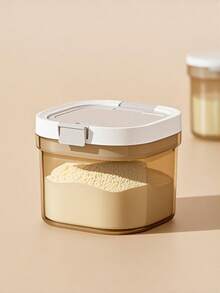 Grain & Cereal Sealed Containers Plastic Milk Powder Jars | Storage Boxes | Silicone Magnetic Sealed Jars - Manufacturer Direct Stock,Household Dry Grain Sealed Container Storage Box, Rice Bucket, Moisture Resistant Flour Bucket For Miscellaneous Grains Storage, Canned Rice Container, Rice Storage Box - Clear - View 9