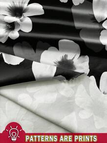 Reflora Plus Size Casual Floral Print Long Sleeve Shirt, Suitable For Spring And Summer Autumn And Winter Chic Blouses For Women - Multicolor - View 6