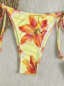 Sunnyshic Women 2pcs Tropical Print Bikini Set, Vacation & Leisure For Summer